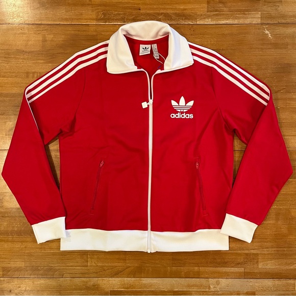 adidas Red Track Pants & Jacket Set - Picture 2 of 13